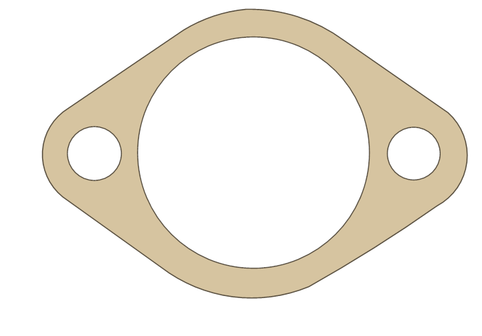Honda TRX400FW Tensioner gasket outline