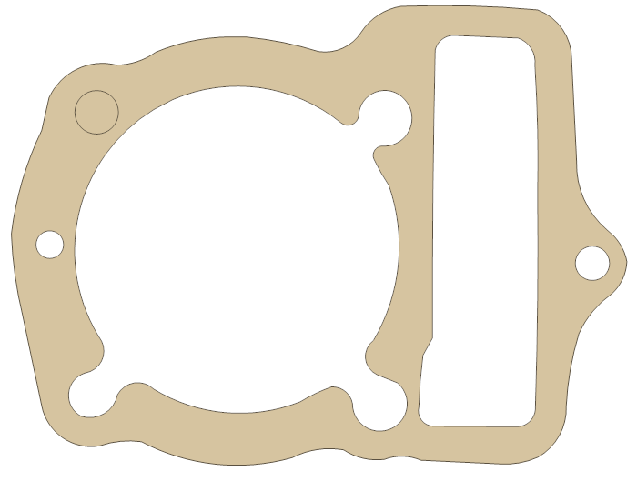 Honda XR100R Cylinder gasket outline
