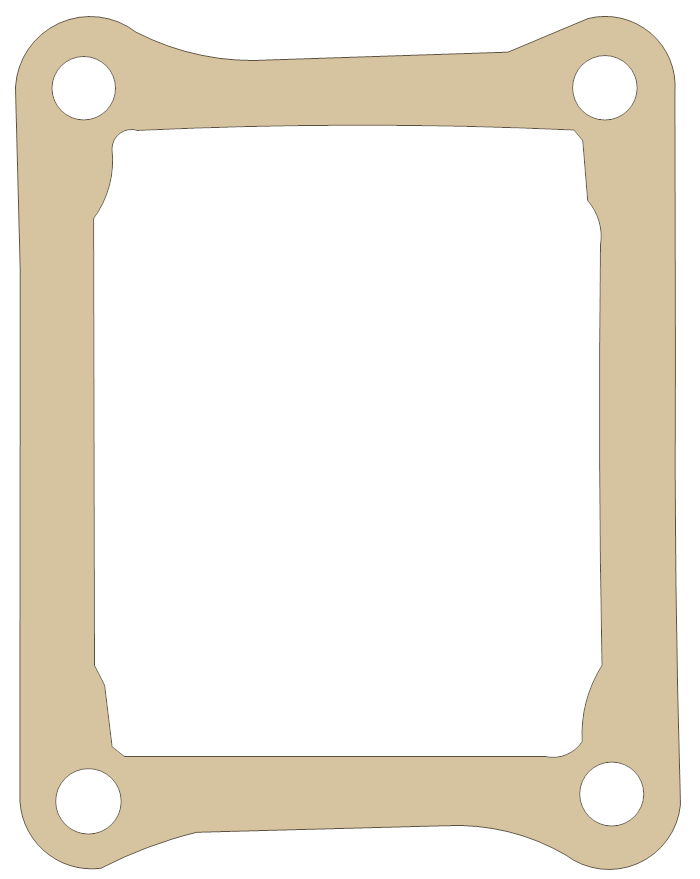 Honda CR125R Gasket gasket outline