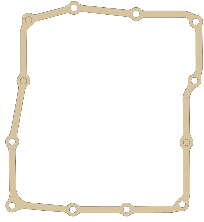 Honda VFR700 Oil Pan gasket outline