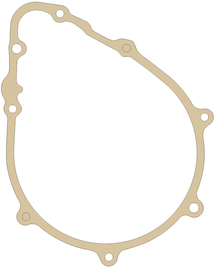 Honda Starter Cover gasket outline, OEM 11691-425-000, A material