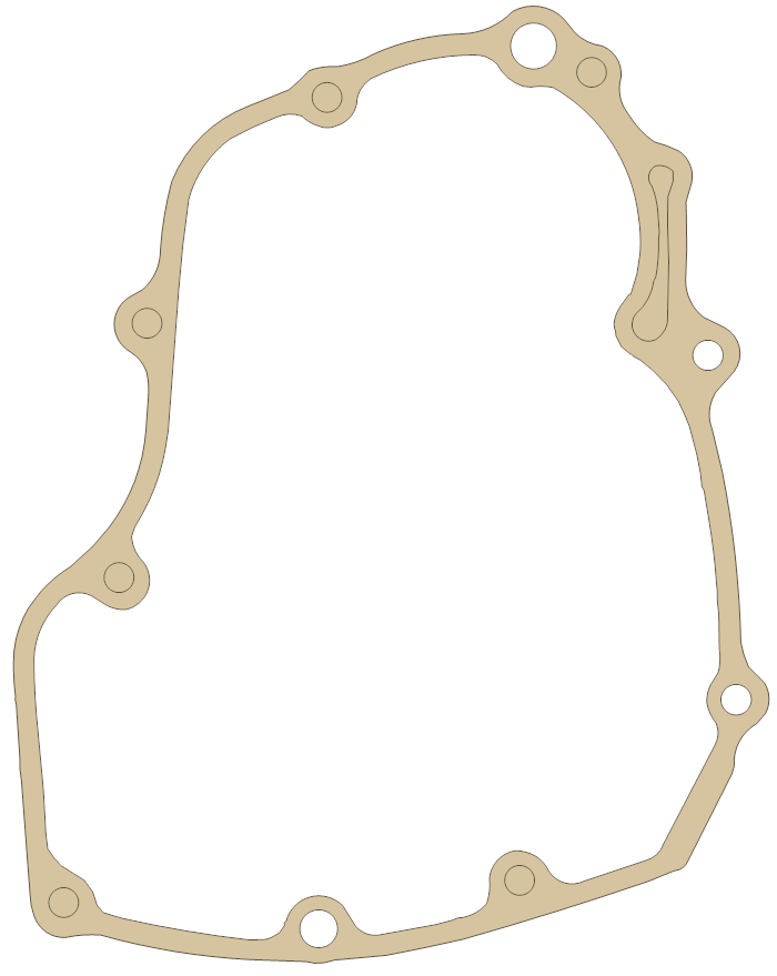 Honda 11395-HP1-600 gasket outline, OEM 11395-HP1-600, A material