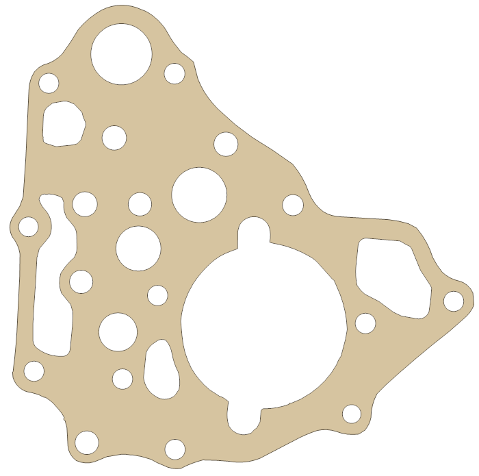Honda New Transfer Cover gasket outline, OEM 11395-393-306, A material