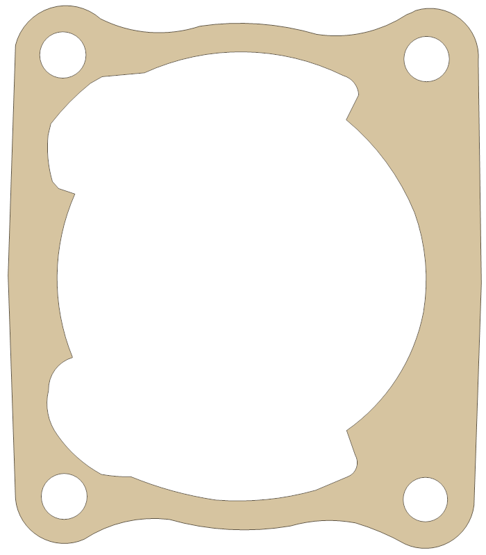 Honda Base gasket outline, OEM 12191-KA3-710, A material
