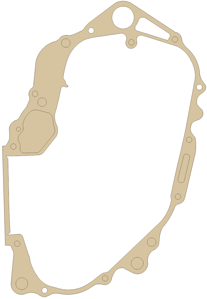 Honda Crankcase gasket outline, OEM 11191-KCY-670, A material