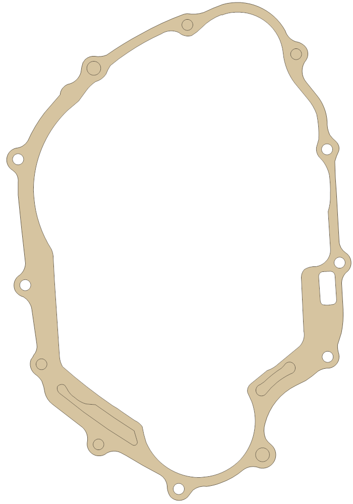 Honda R. CC Cover gasket outline, OEM 11393-krm-840, A material