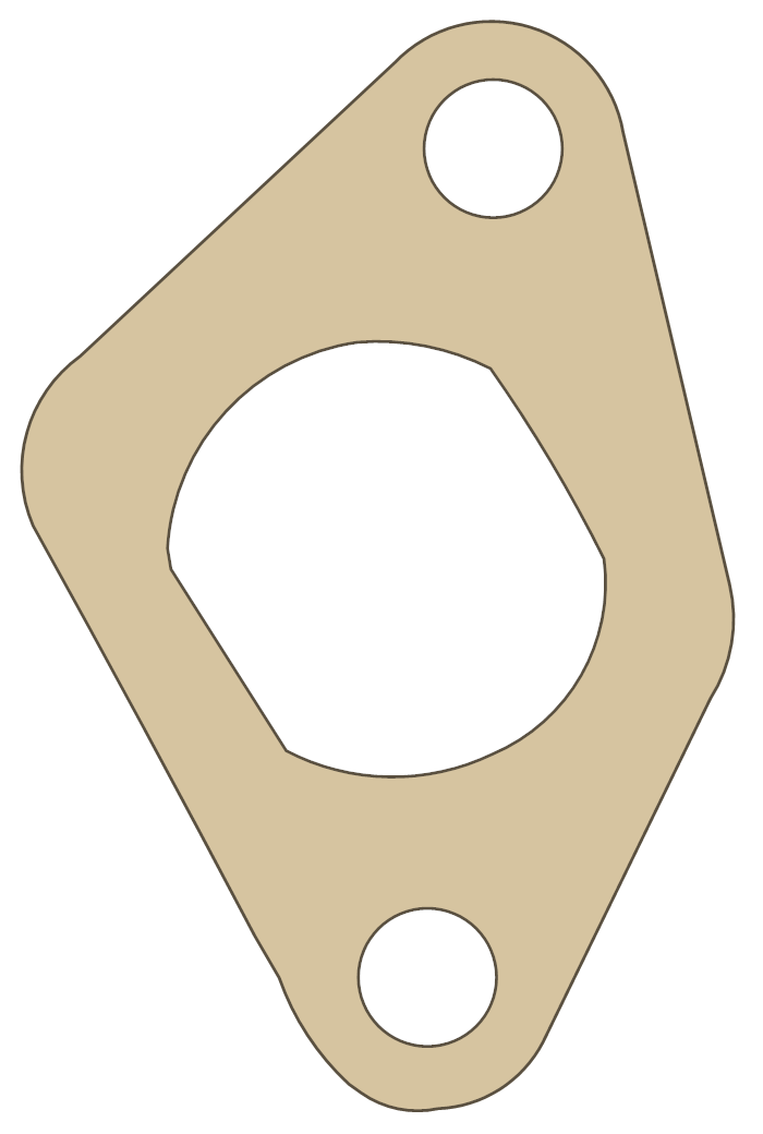 Honda CRF150F Oil Filter Cap gasket outline
