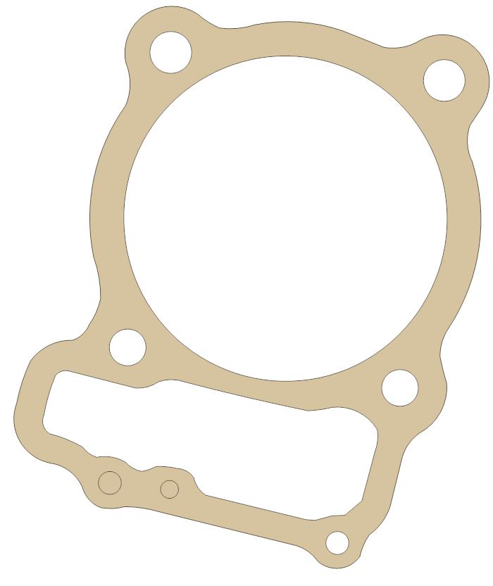 Honda XR400R Cylinder gasket outline