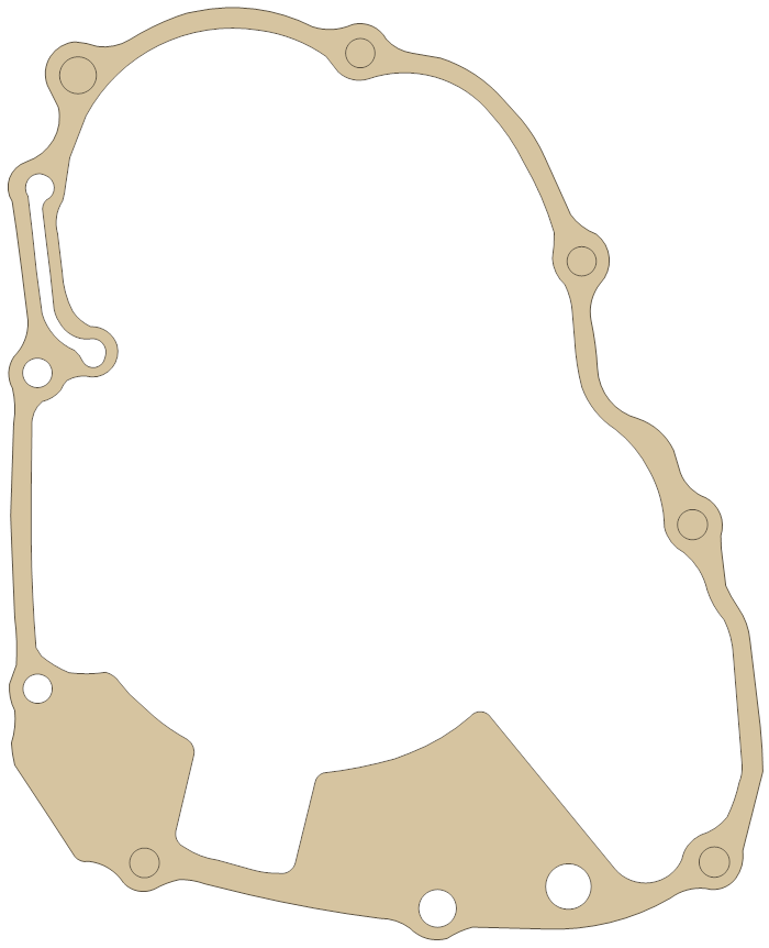 Honda Left Cover gasket outline, OEM 11395-HP1-670, A material