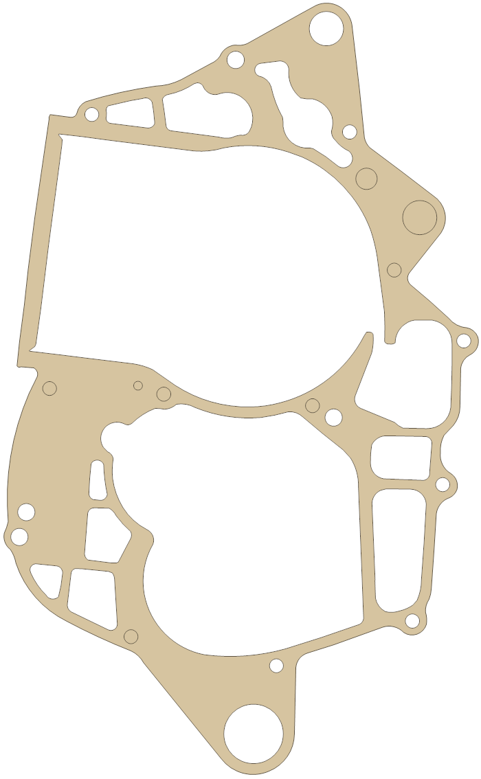 Honda TRX450R Crankcase gasket outline