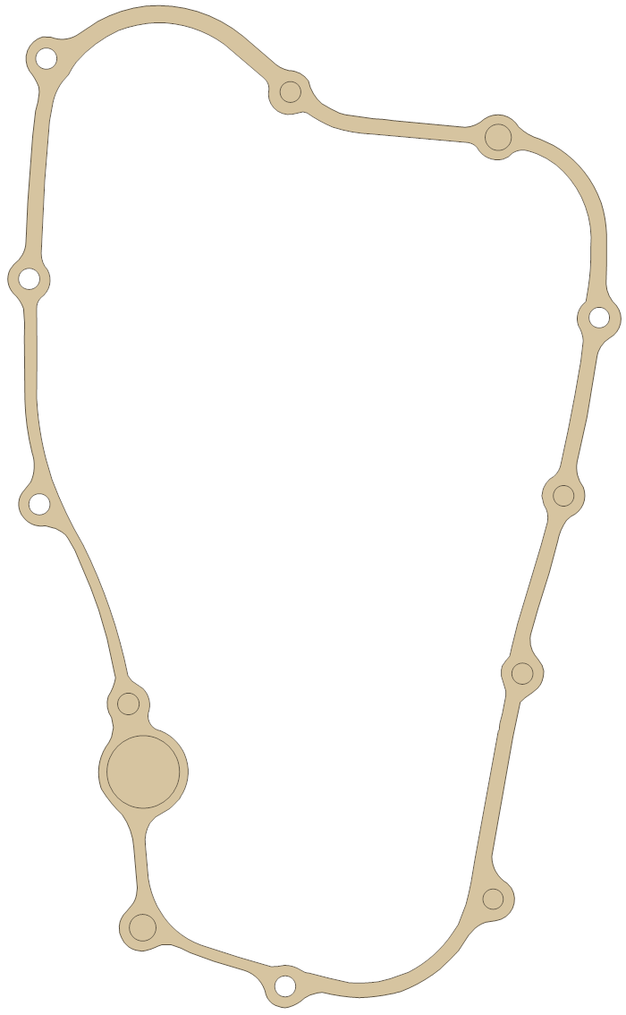 Honda Right Cover gasket outline, OEM 11394-KRN-670, A material