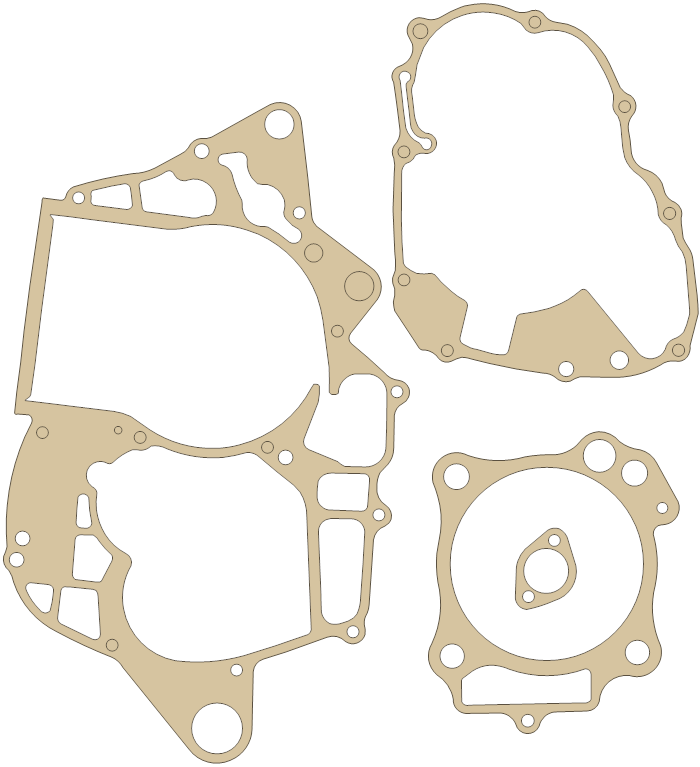 Honda Set A gasket outline, OEM Set A, A material