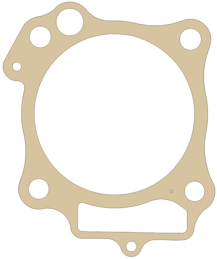 Honda TRX450R Cylinder gasket outline