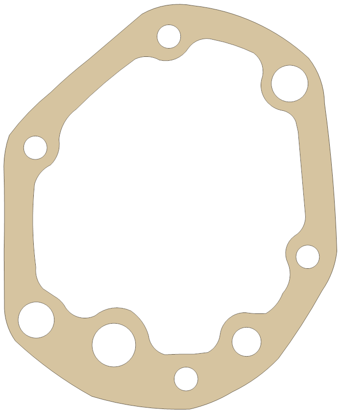 Honda CL72 3 gasket outline