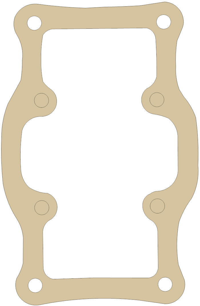Honda CL72 8 gasket outline