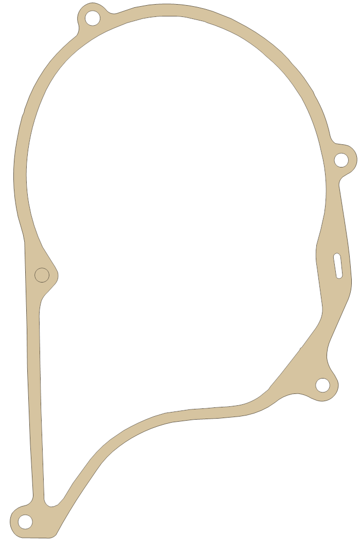 Honda New CR250M L.CrankCase Cvr gasket outline