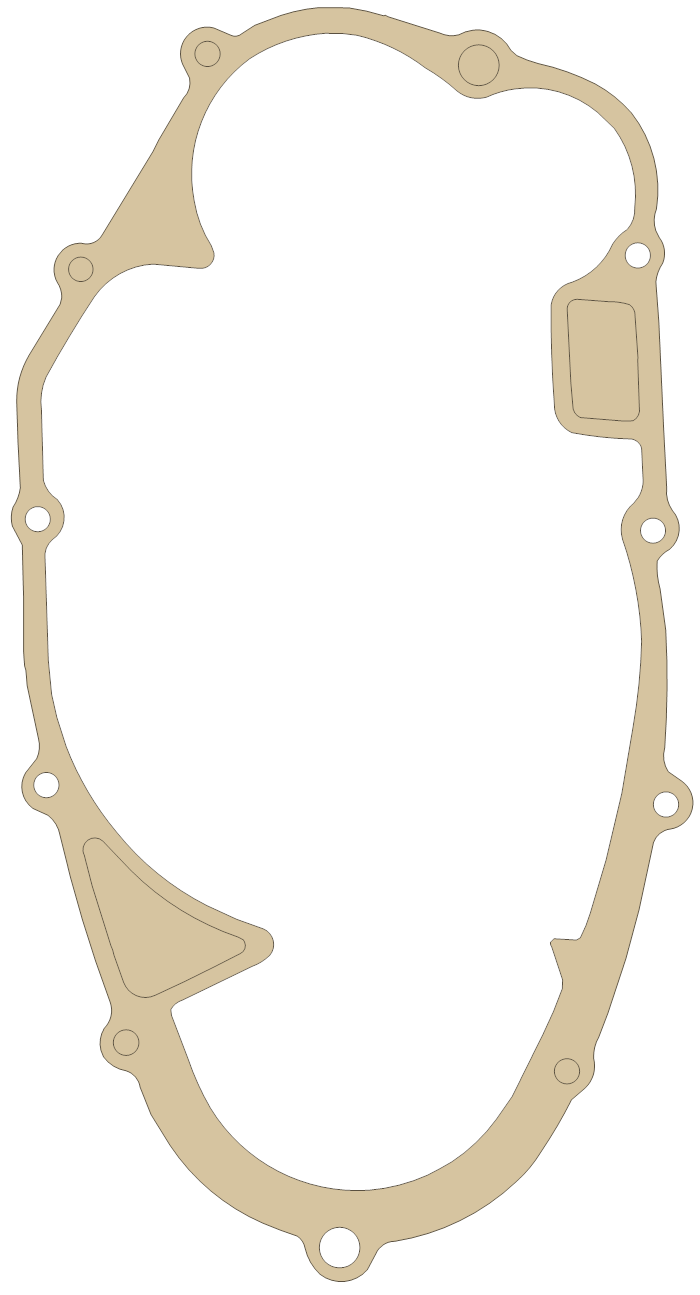 Honda New CR250M R.CrankCase gasket outline