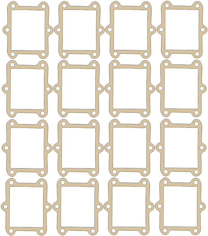 Honda CR250R Reed set gasket outline