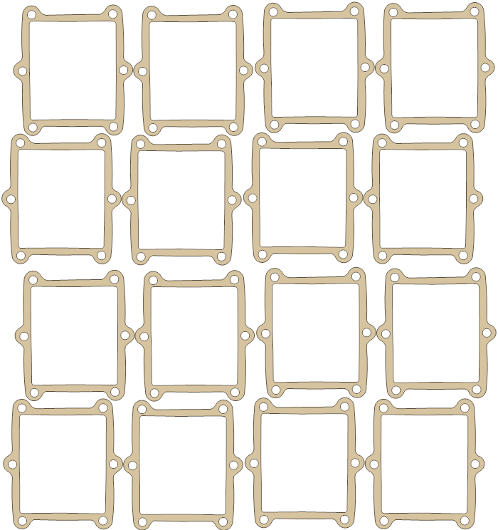 Honda CR500 Reed Set gasket outline