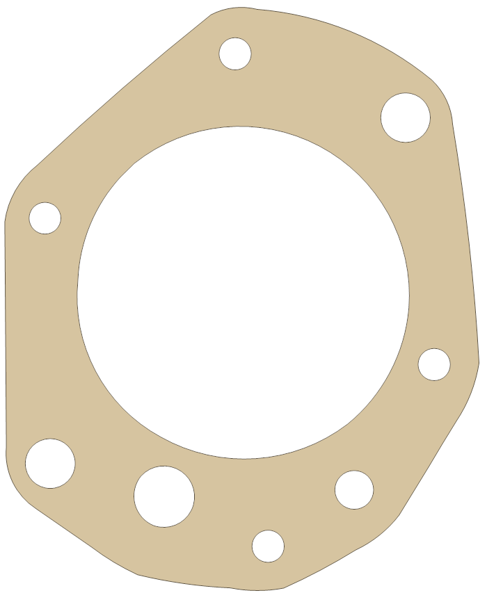 Honda 305 Super Hawk 4 gasket outline