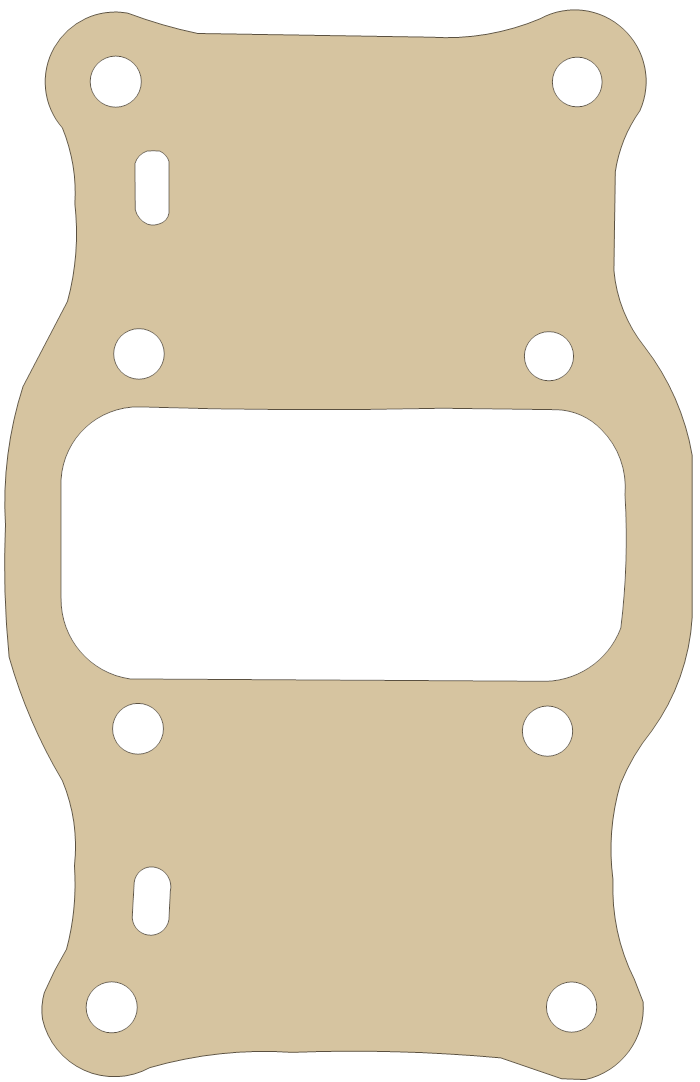 Honda 305 Super Hawk 7 gasket outline