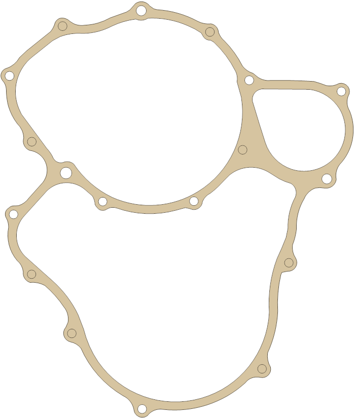 Honda GL1200-I R. R Case gasket outline