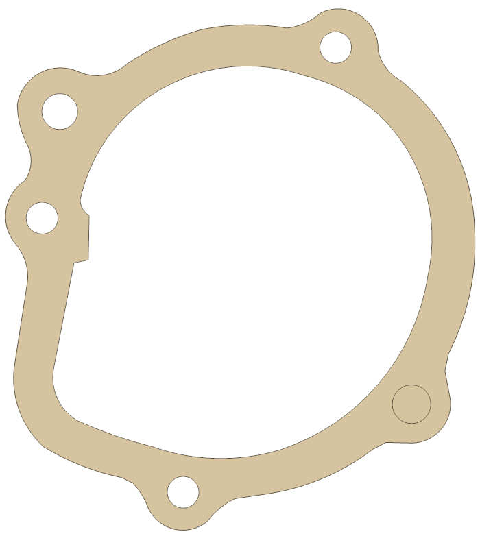 Honda GL1200-I Water Pump gasket outline