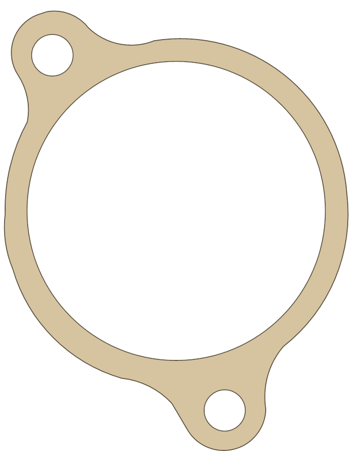 Honda GL1200-I Sealed Cover gasket outline