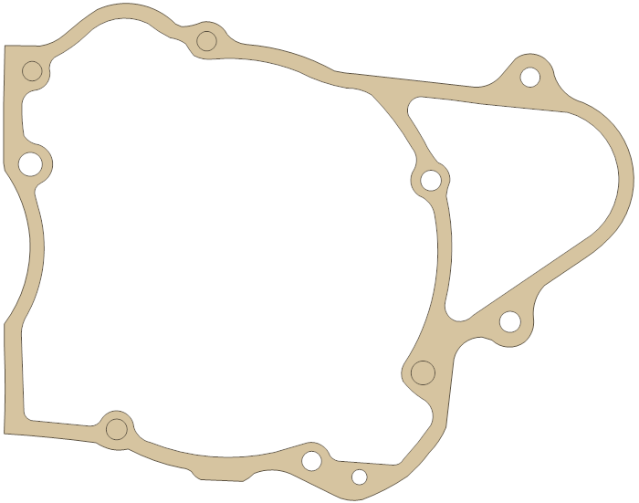 Honda L. Side Spacer gasket outline, OEM 11395-KBG-771, A material