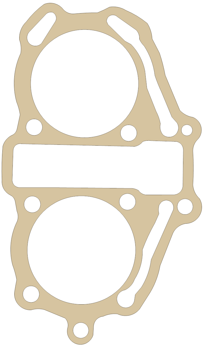 Honda CMX250C Cylinder Base gasket outline