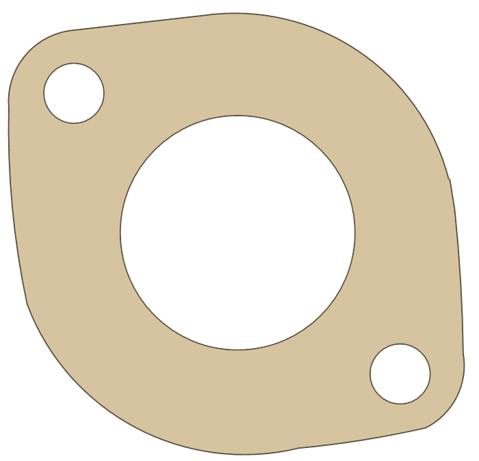 Honda CMX250C Carburetor Insulator gasket outline