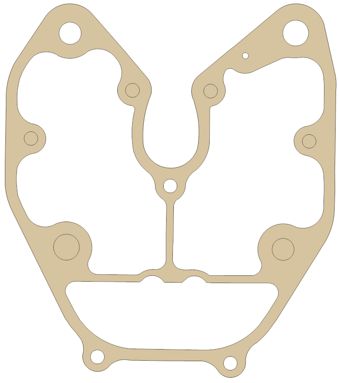 Honda Cylinder Head Cover gasket outline, OEM 12315-HN8-000, A material