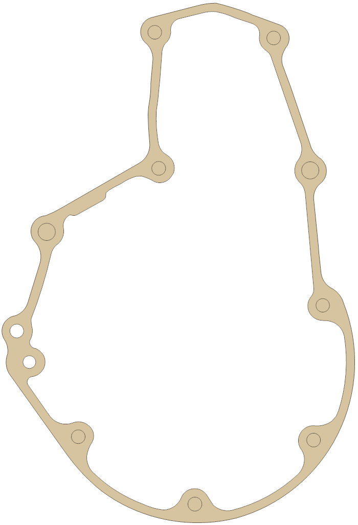 Honda Gasket gasket outline, OEM 11396-HN8-000, A material