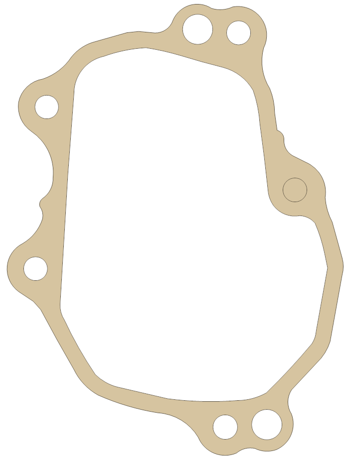 Honda CBR1000RR Change Cover gasket outline