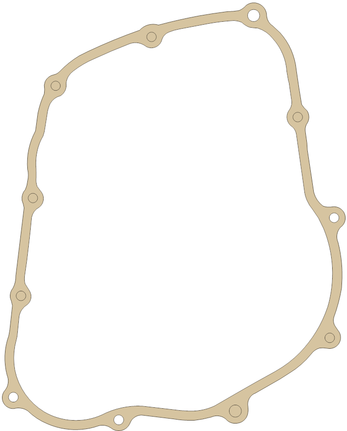 Honda XR650L R. Cover gasket outline