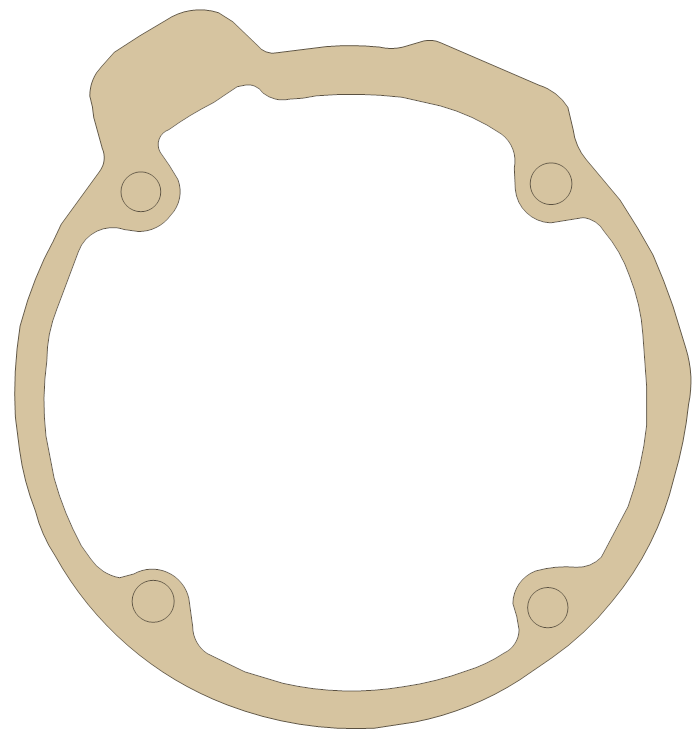 Honda CB750SC Pulser Cover gasket outline