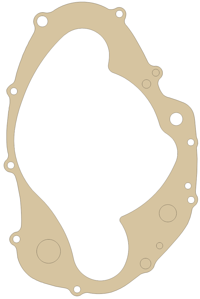 Honda CR125 Cover gasket outline
