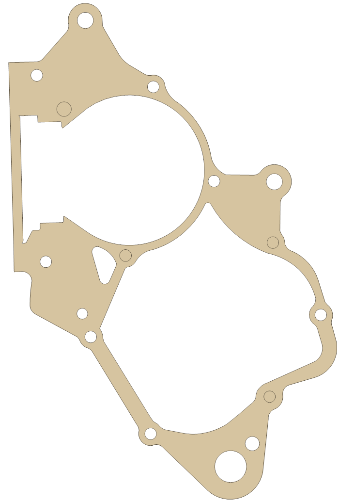 Honda CR85 Crankcase gasket outline