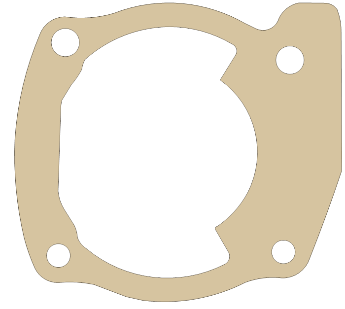 Honda CR85 Cylinder gasket outline
