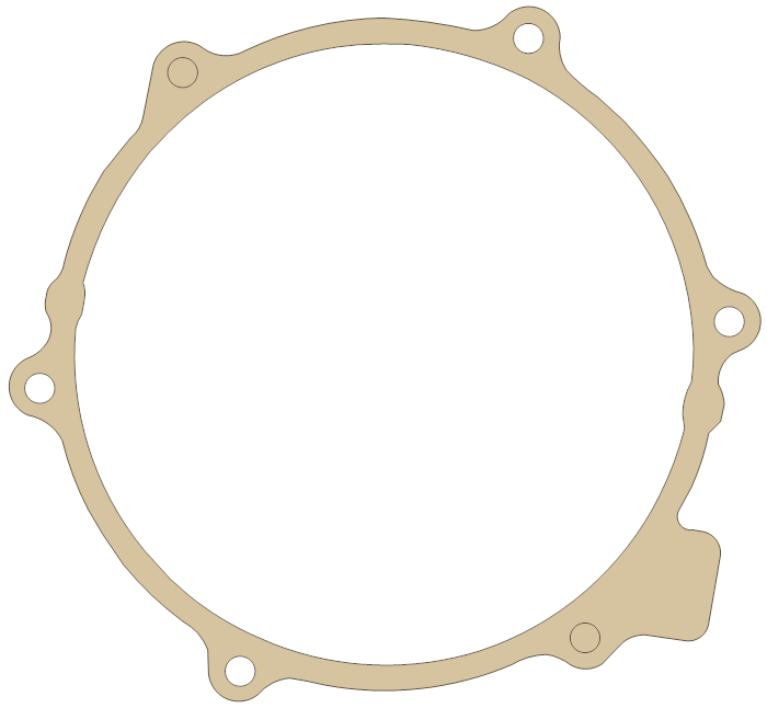 Honda Gasket gasket outline, OEM 11636-KE7-306, A material