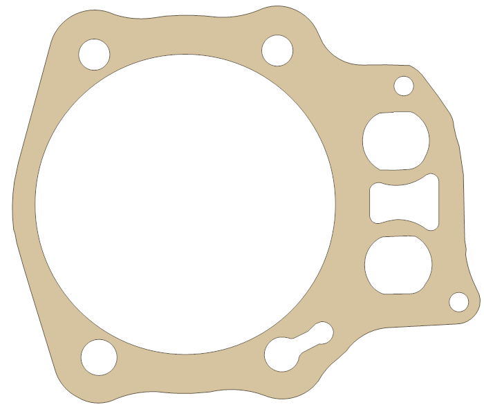 Honda TRX500FM Cylinder gasket outline