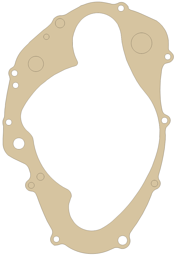 Honda R. Cover gasket outline, OEM 11394-360-306, A material