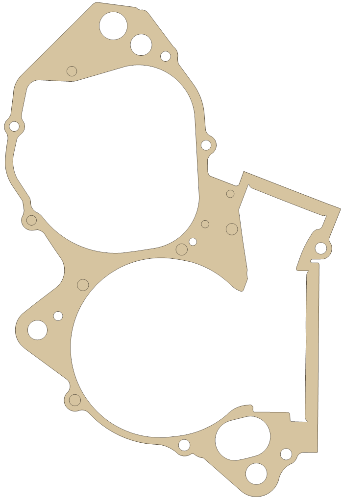Honda Crankcase Cover gasket outline, OEM 11191-KSK-730, A material