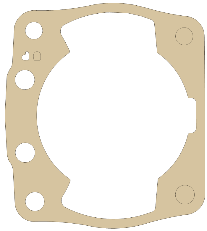 Honda Cylinder gasket outline, OEM 12191-KSK-731, A material