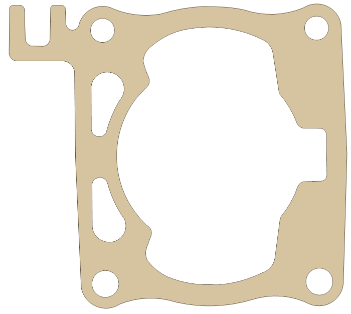 Honda Cylinder gasket outline, OEM 12191-KSR-731, A material