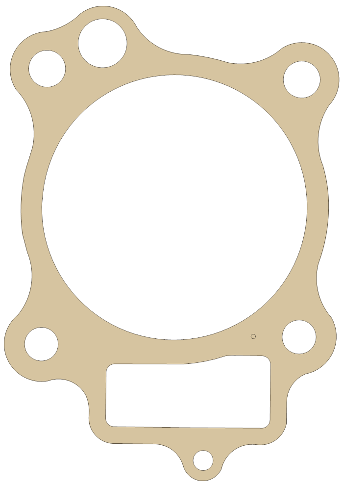 Honda Cylinder gasket outline, OEM 12191-KRN-671, A material