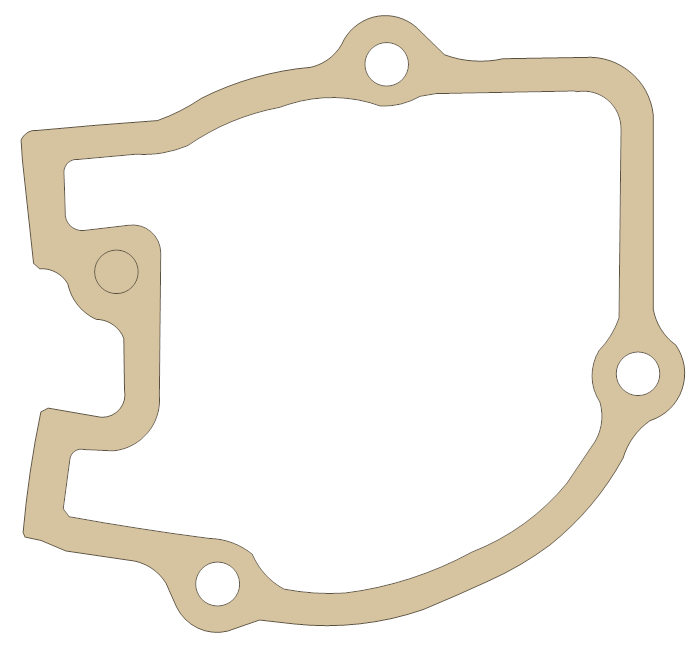 Honda 12111-KZ3-L20 gasket outline, OEM 12111-KZ3-L20, A material