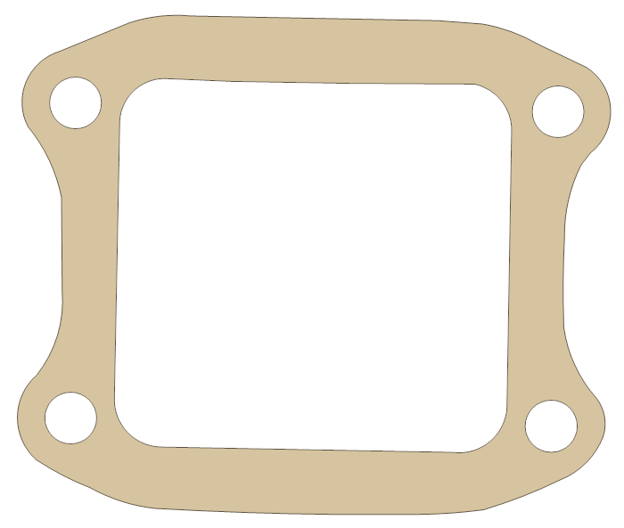 Honda CR85 14132-GBF-830 gasket outline