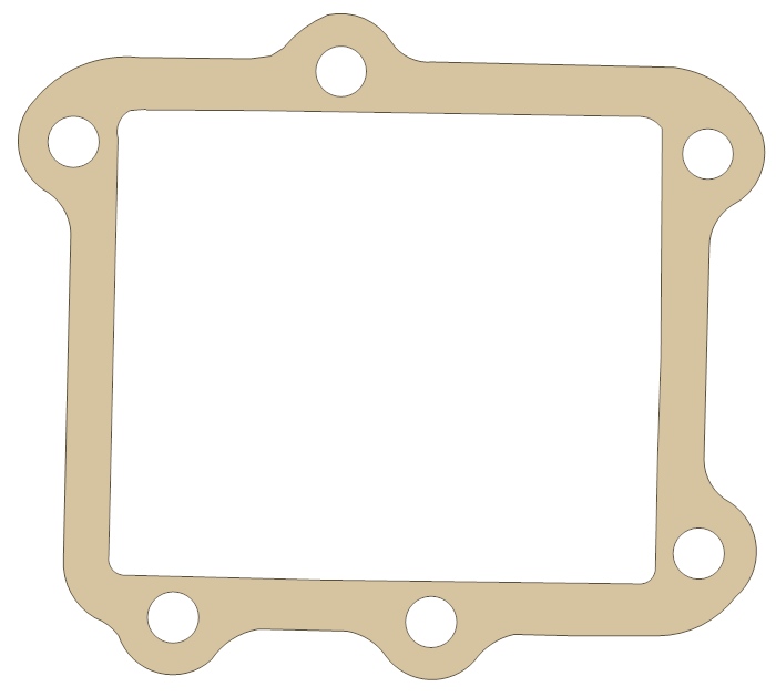 Honda CR125R Reed gasket outline
