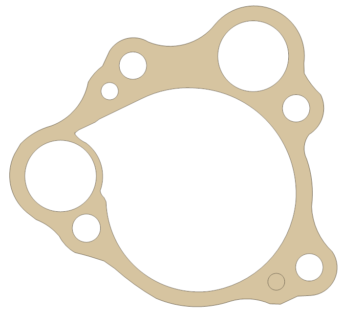 Honda CR125R 19229-KZ4-620 gasket outline